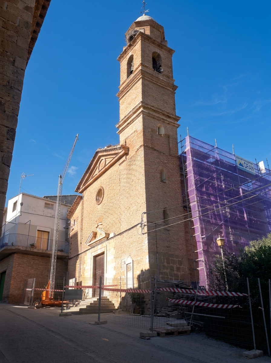 Rehabilitación de cubierta y torre de la iglesia de Baells